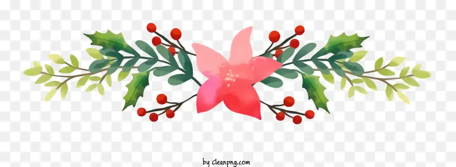 Buah Merah，Bunga Merah Muda PNG