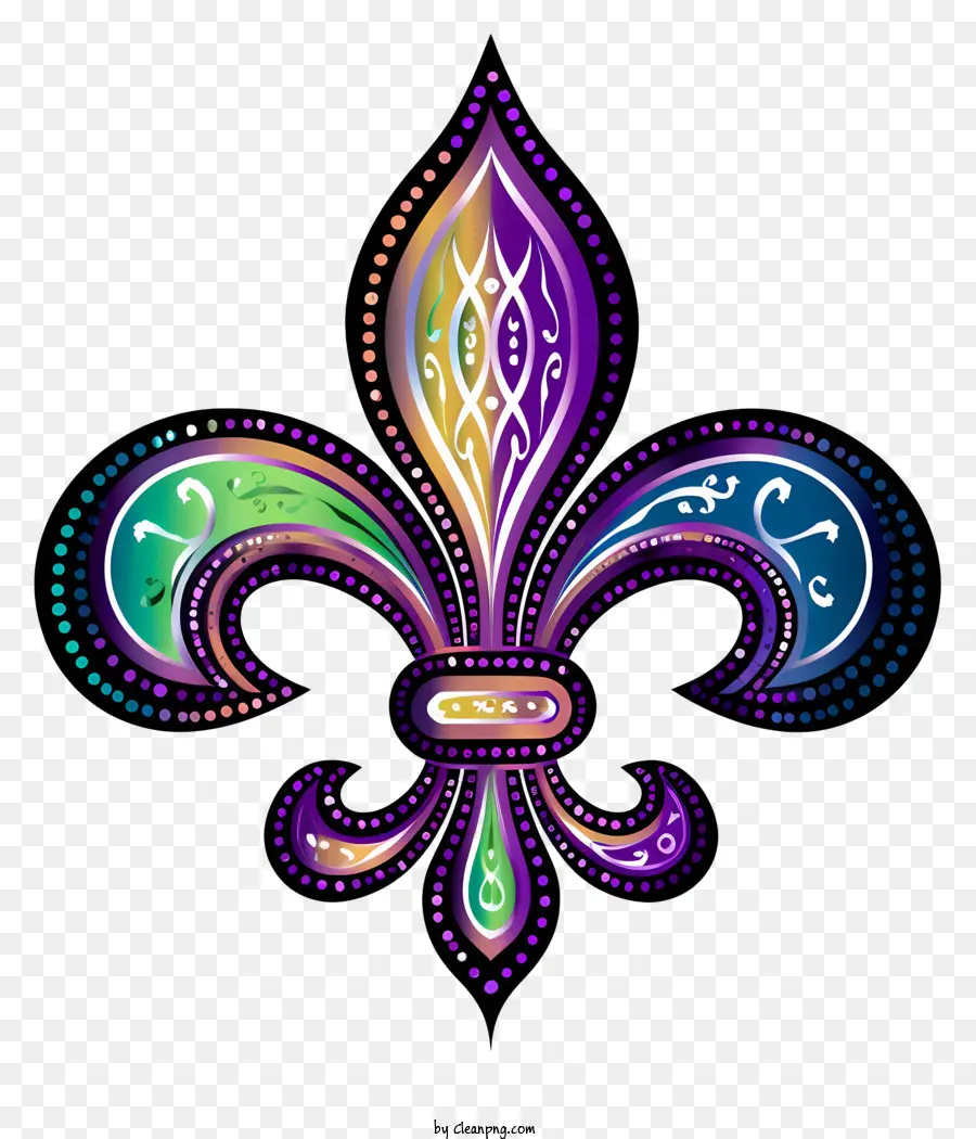 Desain Bunga Berwarna Warni，Fleur De Lis PNG