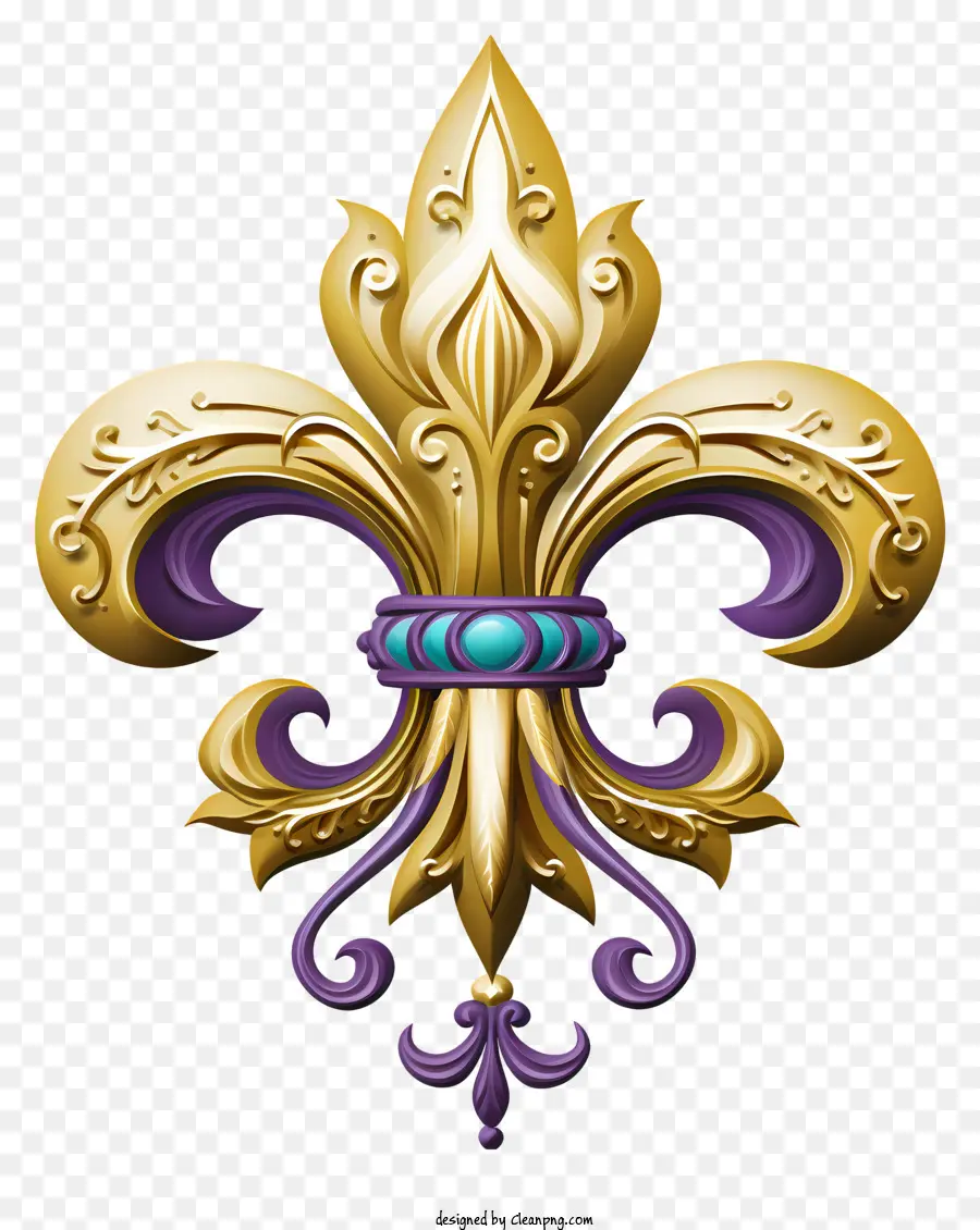 Fleur De Lis Emas，Fleur De Lis PNG