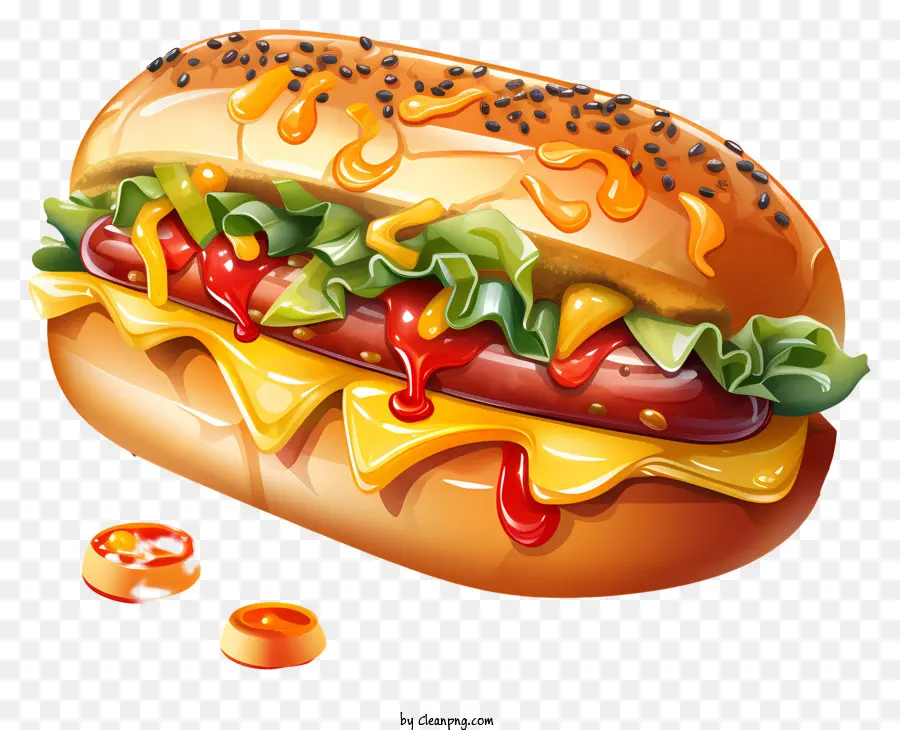 Hot Dog，Kecap PNG