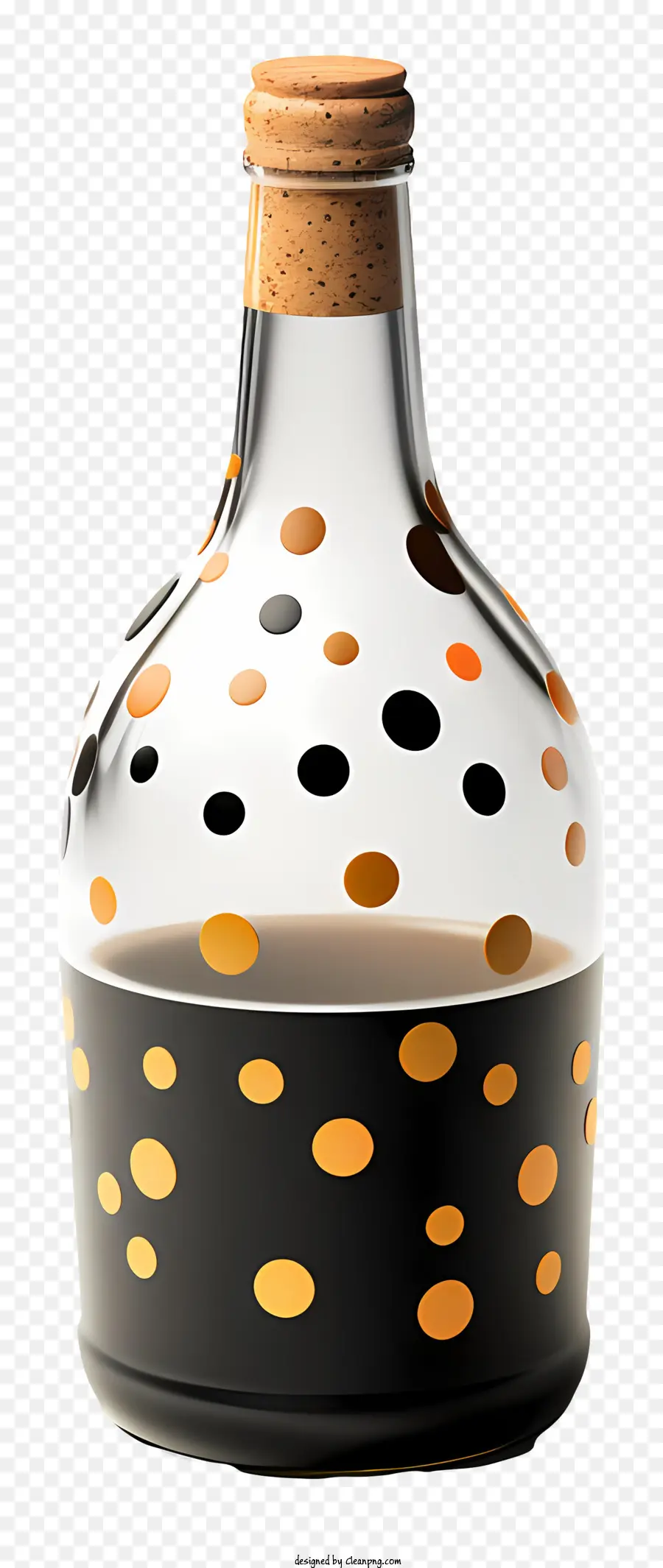 Botol Polkadot，Botol Dekoratif PNG