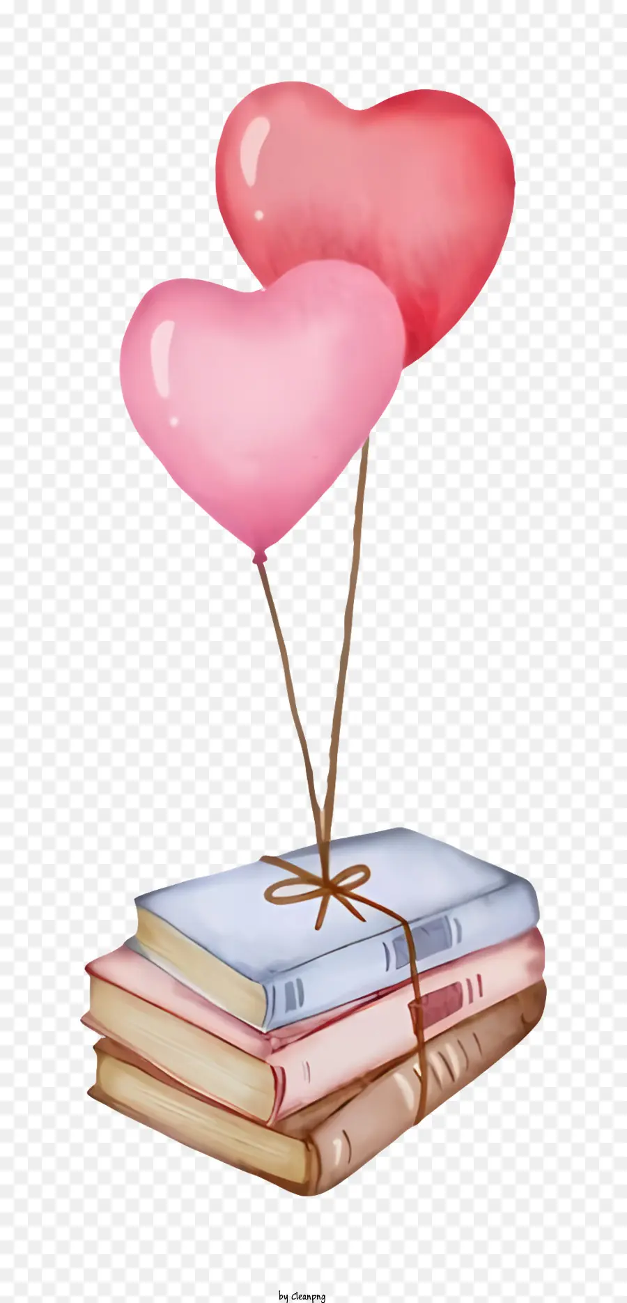 Balon Merah Muda，Heartshaped Balon PNG