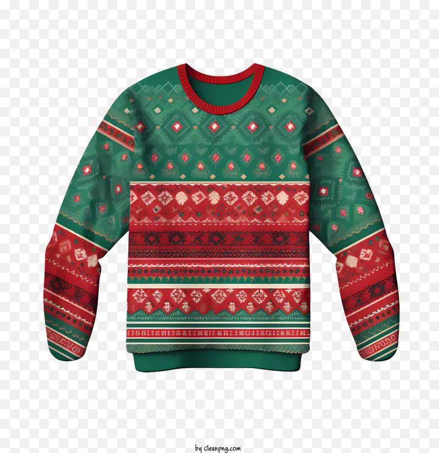 Sweater Natal，Merah PNG
