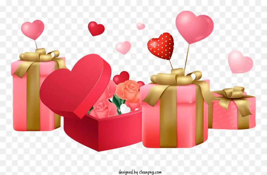 Hari Valentine，Hadiah Romantis PNG