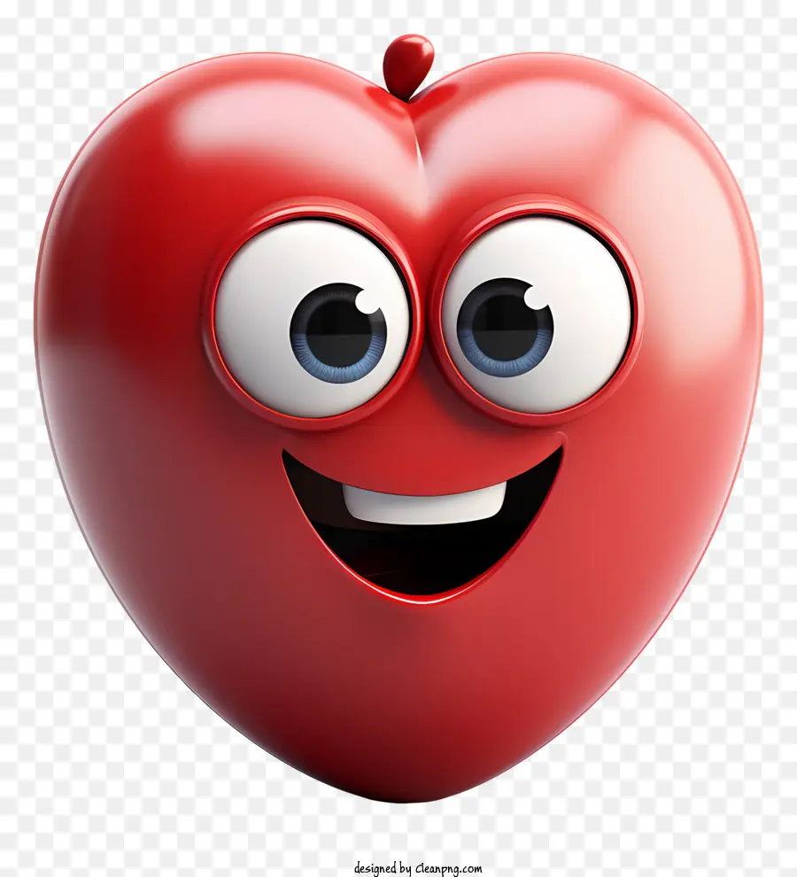 Jantung Emoji，Emoji Wajah Tersenyum PNG