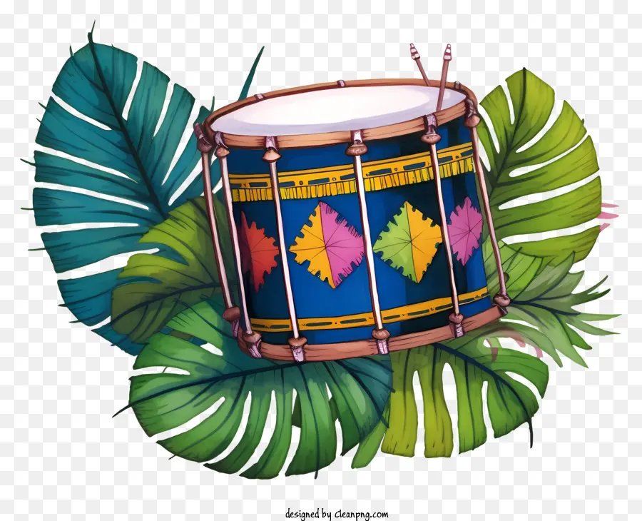 Drum，Gendang Biru PNG