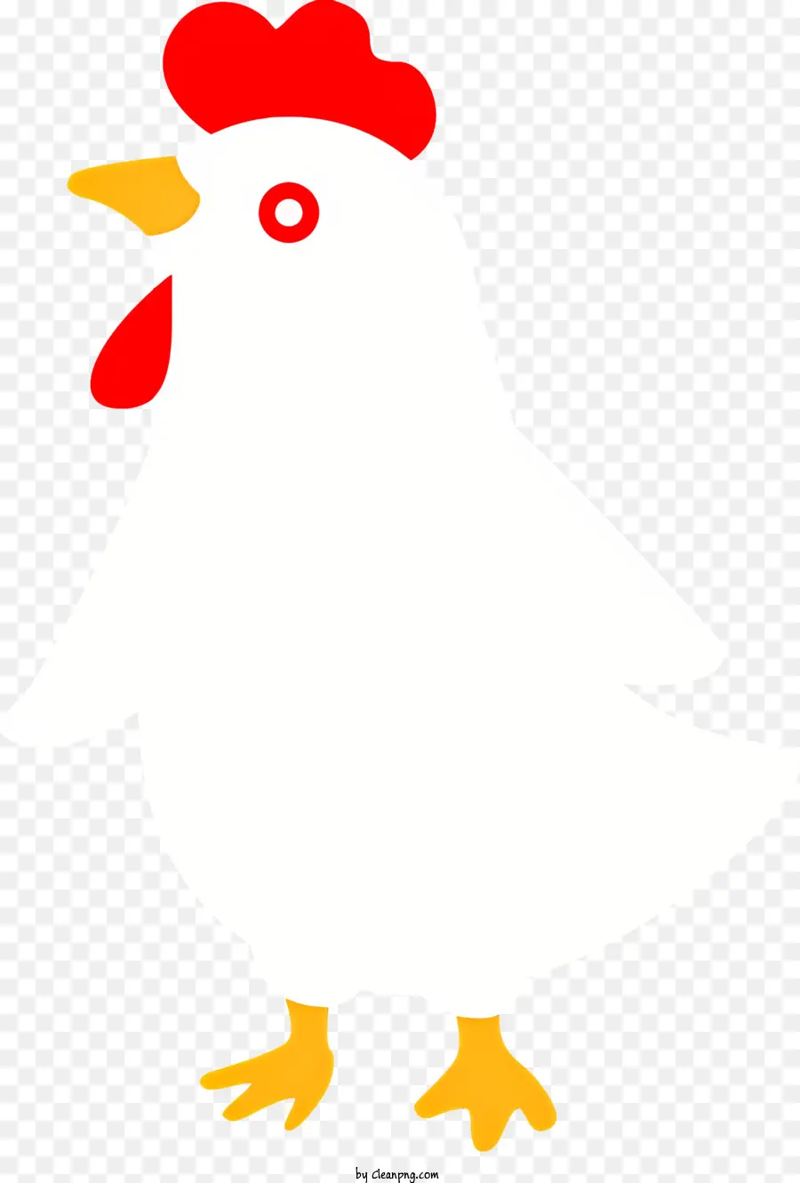 Kartun Ayam，Ayam Putih PNG