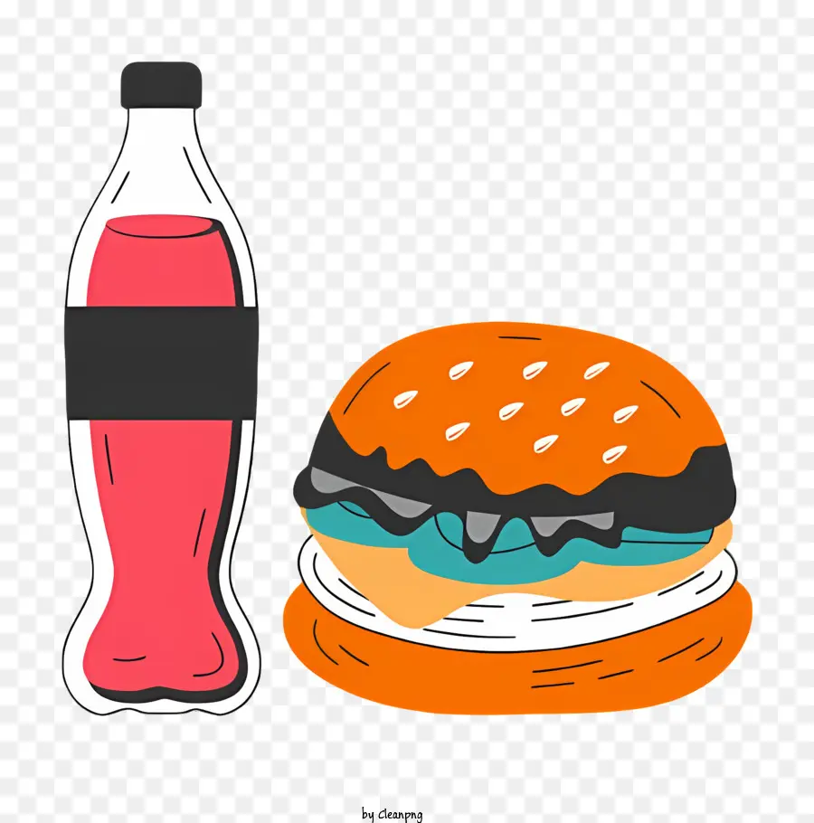 Hamburger，Soda PNG