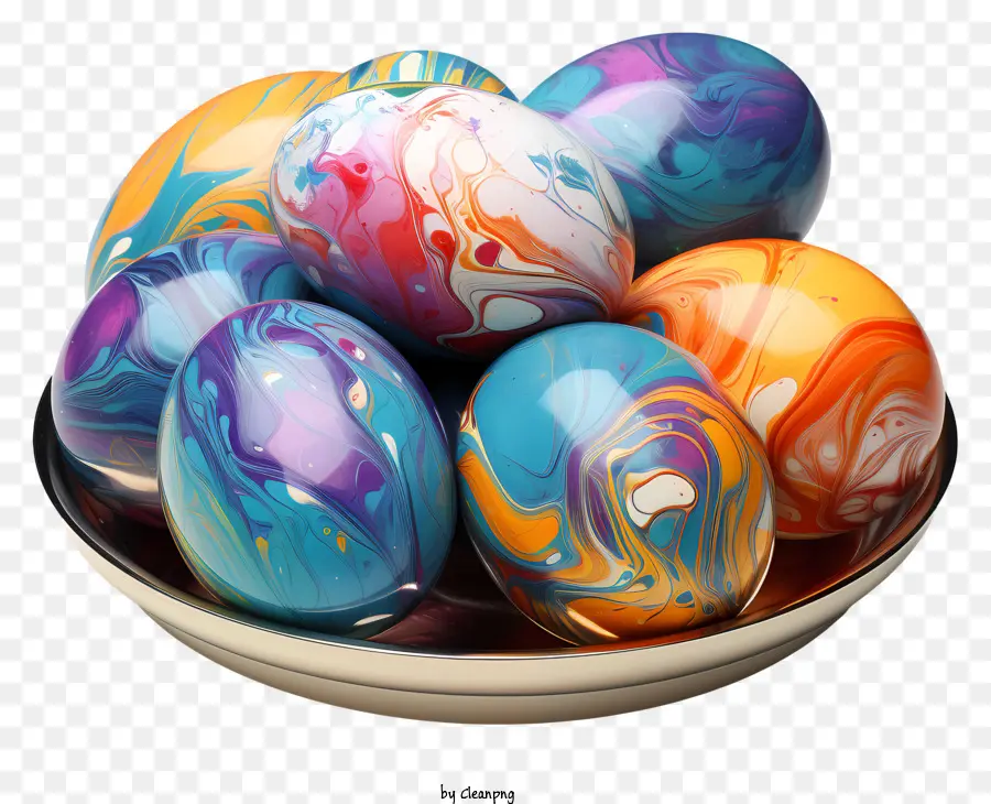 Telur Marmer，Telur Berwarna Warni PNG