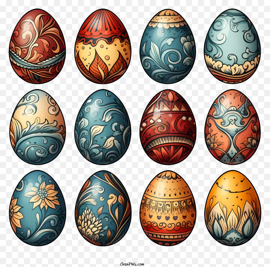 Hias Telur，Telur Berwarna Warni PNG