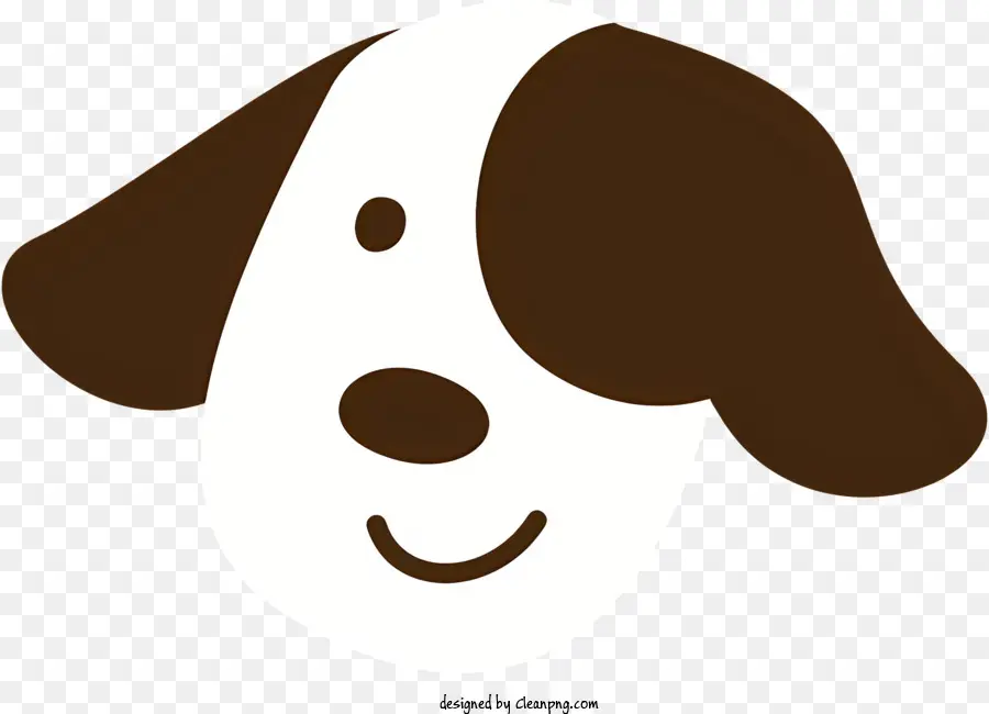 Anjing Coklat Dan Putih，Anjing Bahagia PNG