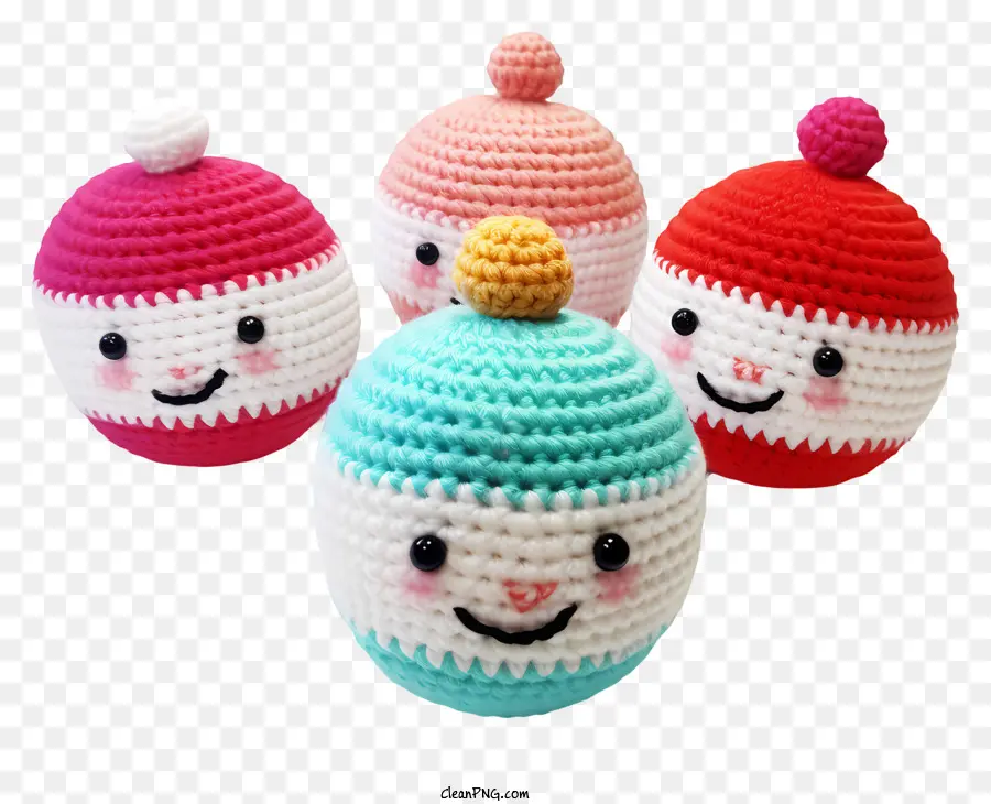 Mainan Yang Dirajut，Mainan Crochet Topi Merah PNG