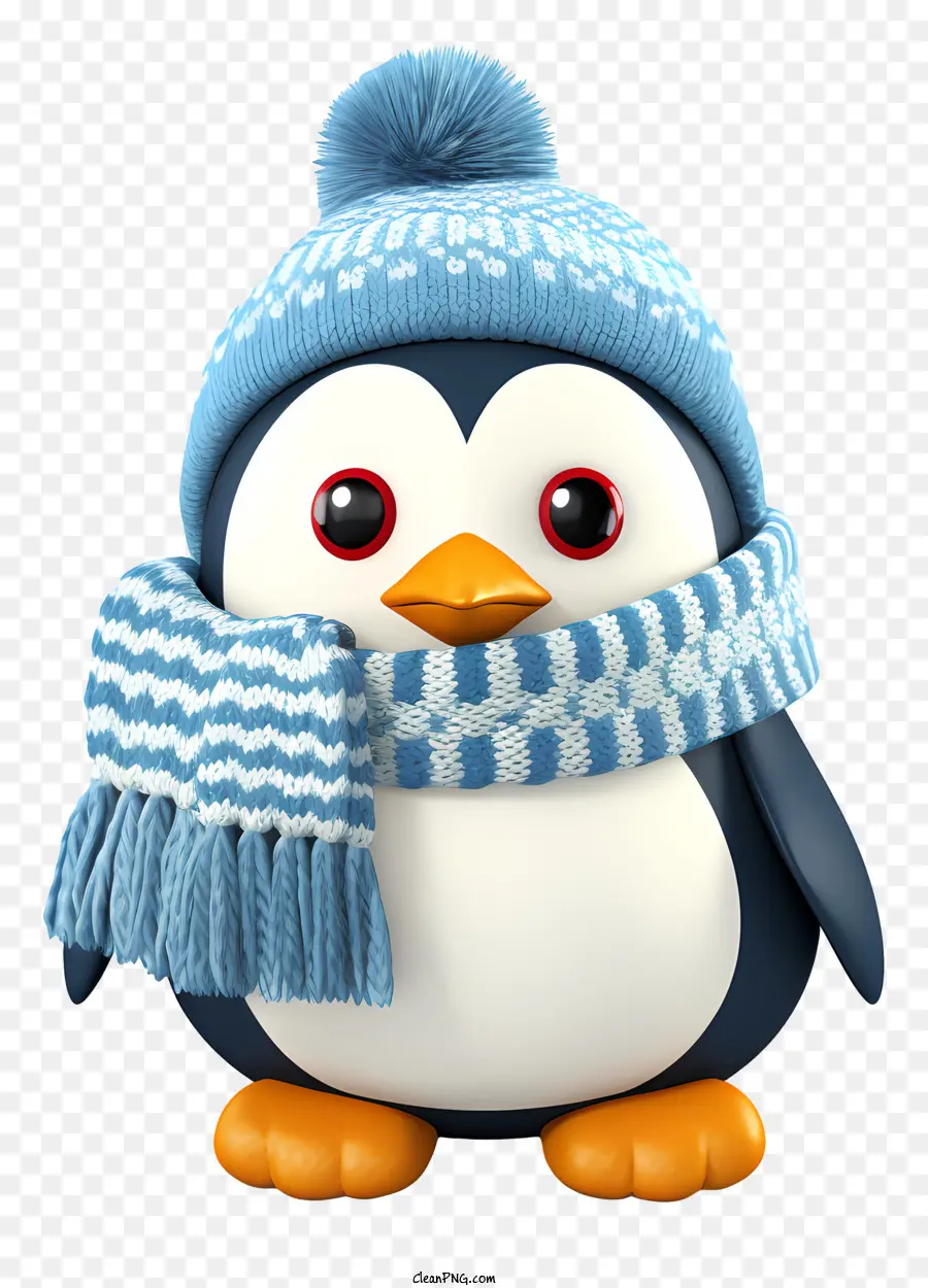 Lucu Penguin，Musim Dingin Topi PNG