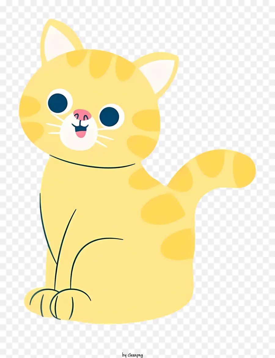 Cat Kuning，Bercak Putih PNG