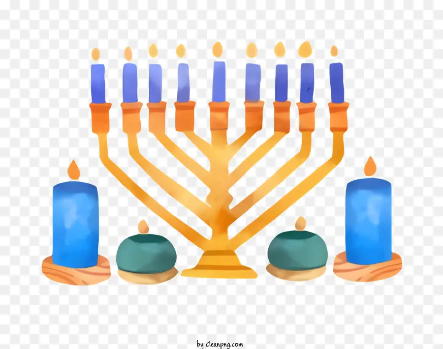 Menorah Hanukkah，Menorah PNG