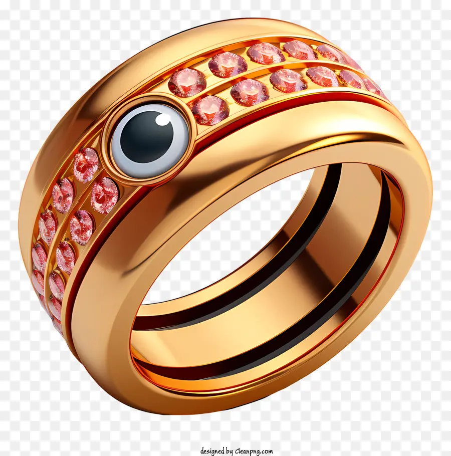 Cincin Emas，Batu Permata PNG