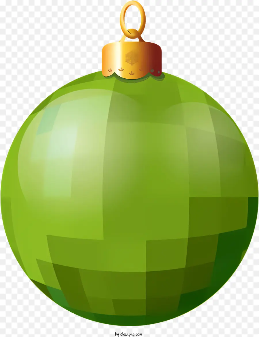 Ornamen Bola Hijau，Ornamen Natal Hijau PNG