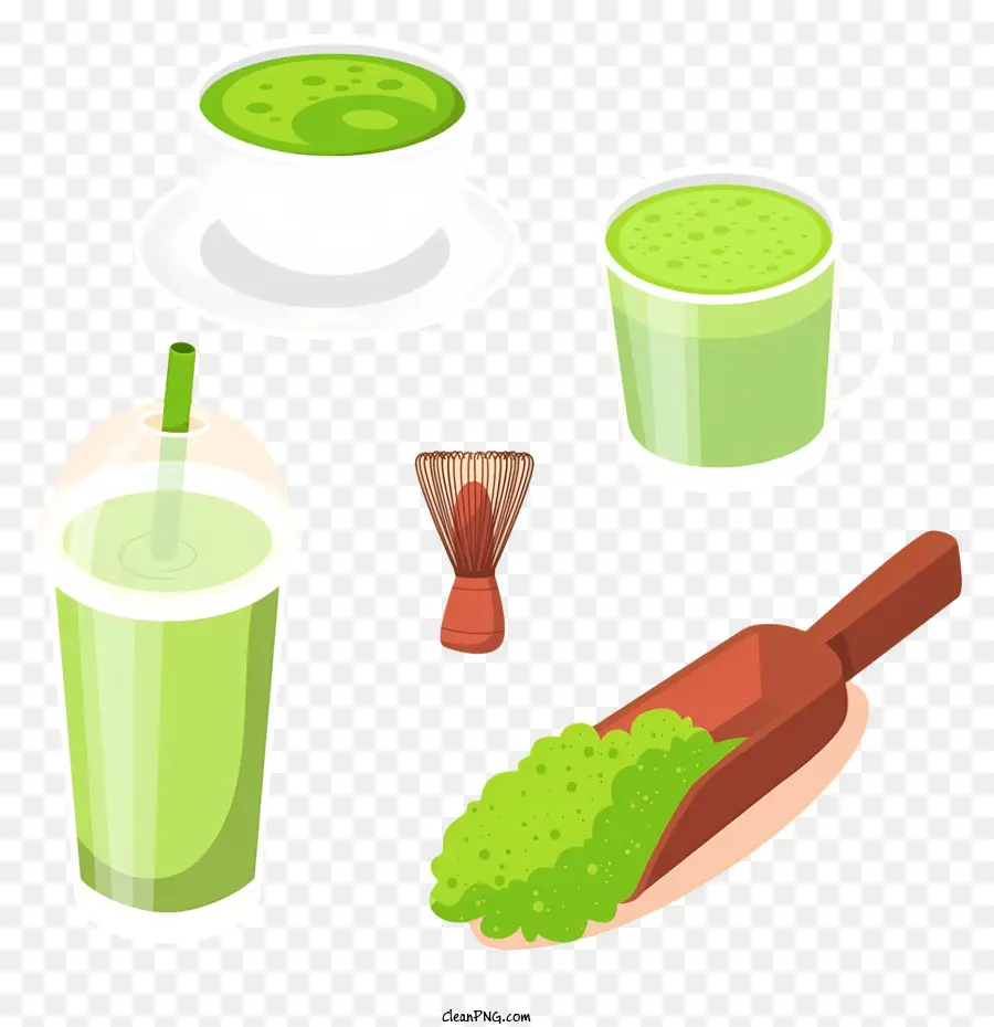 Teh Hijau，Minuman Matcha PNG