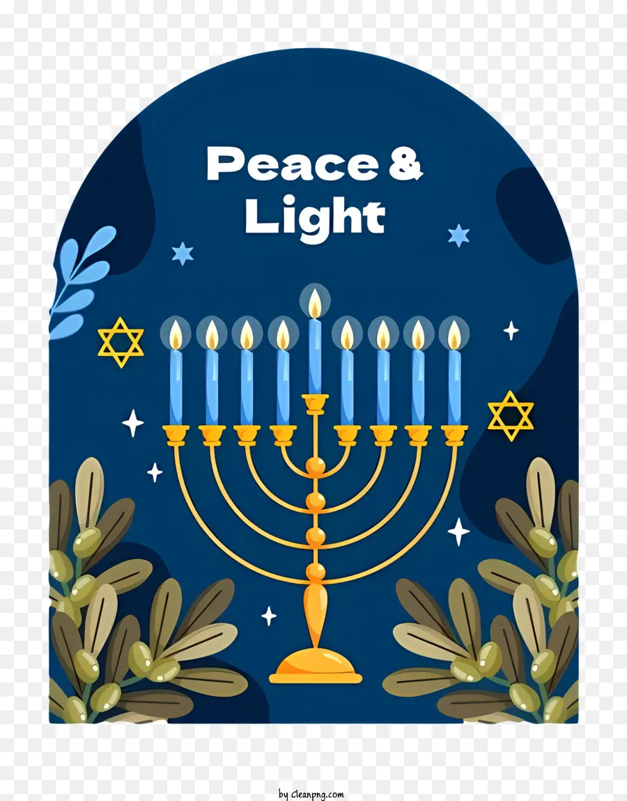 Menorah Hanukkah，Menorah PNG