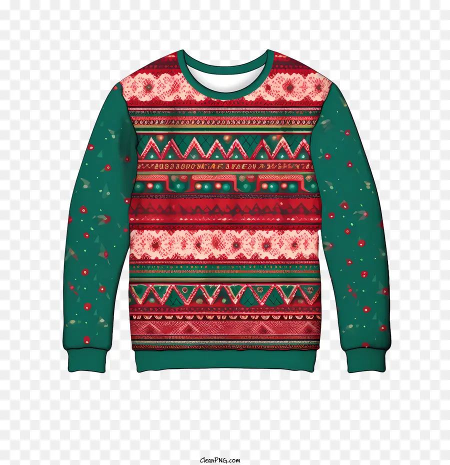 Sweater Natal，Warna Warni PNG