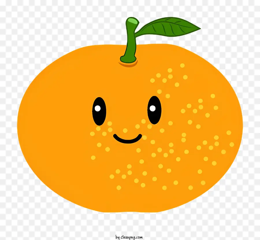 Oranye Tersenyum，Bahagia Buah PNG