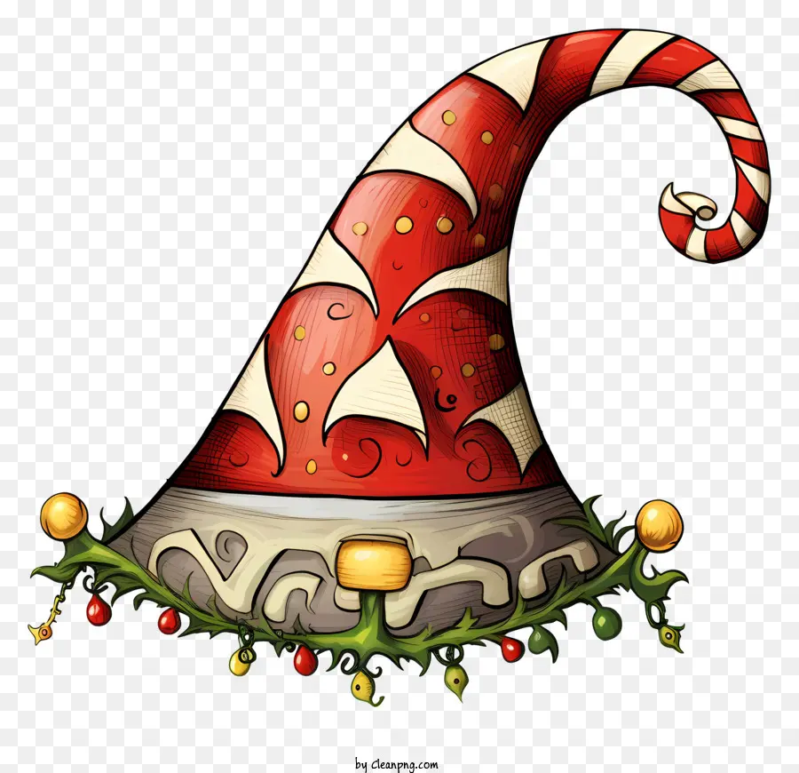 Topi Bergaris Merah Dan Putih，Topi Natal PNG