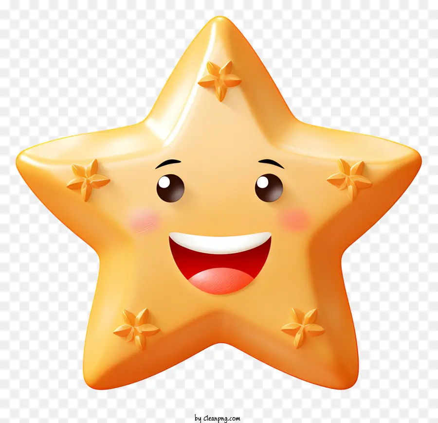 Tersenyum Bintang，Bintang Bahagia PNG