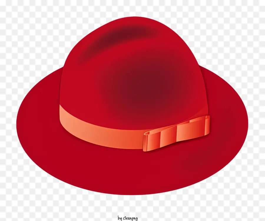 Topi Fedora Merah，Topi Busur PNG