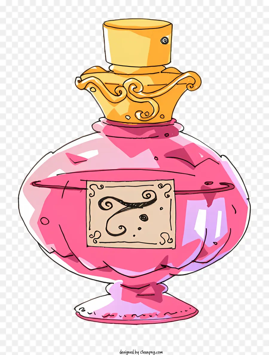 Kartun，Pink Botol Parfum PNG