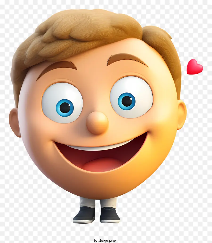 Bocah Kartun，Emoji Tersenyum PNG