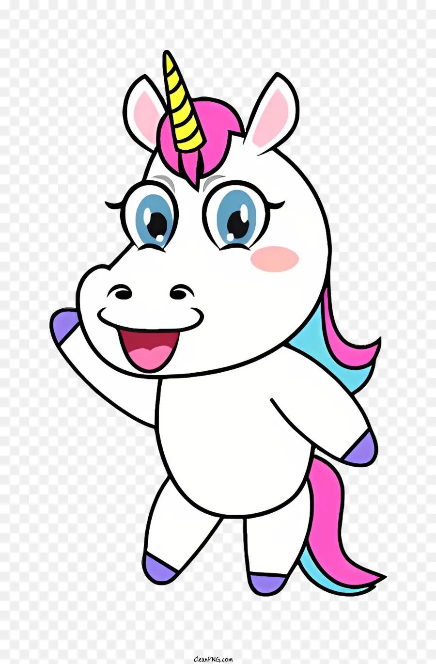 Kartun Unicorn，Unicorn Yang Bingung PNG