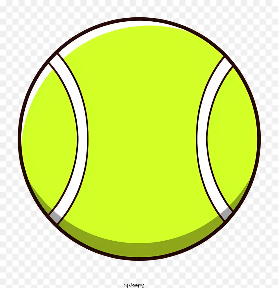 Bola Tenis，Kuning PNG