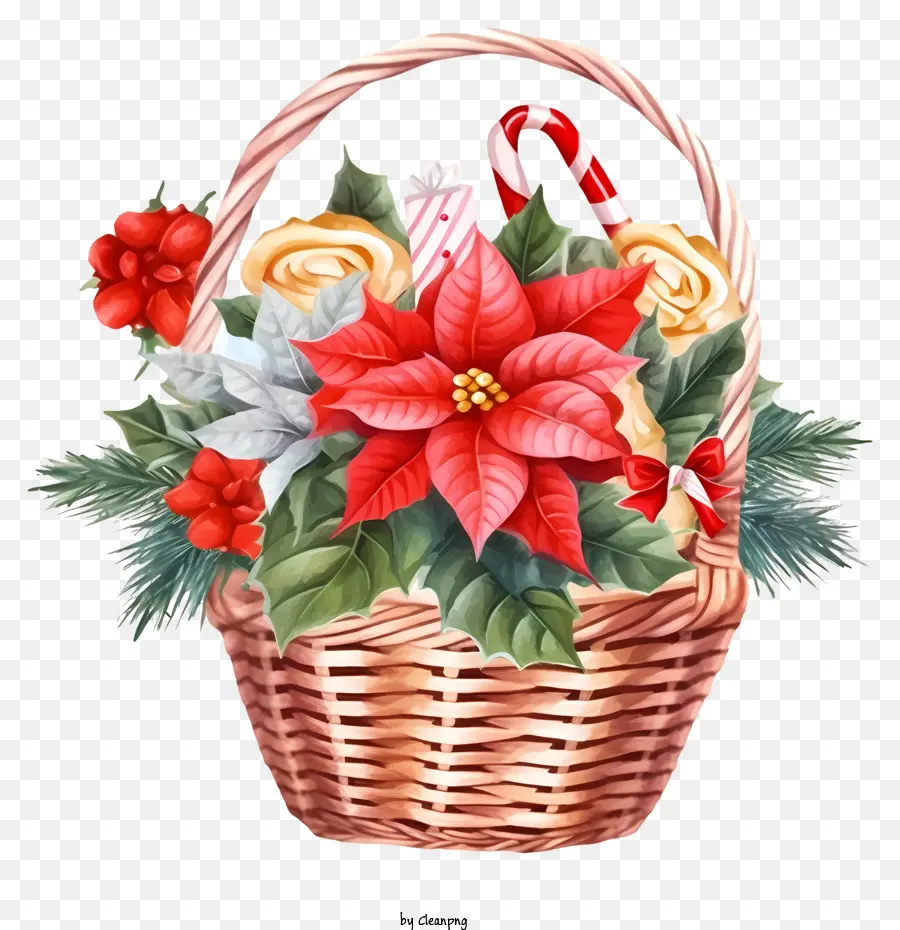Emoji Keranjang Bunga Natal，Dekorasi Natal PNG