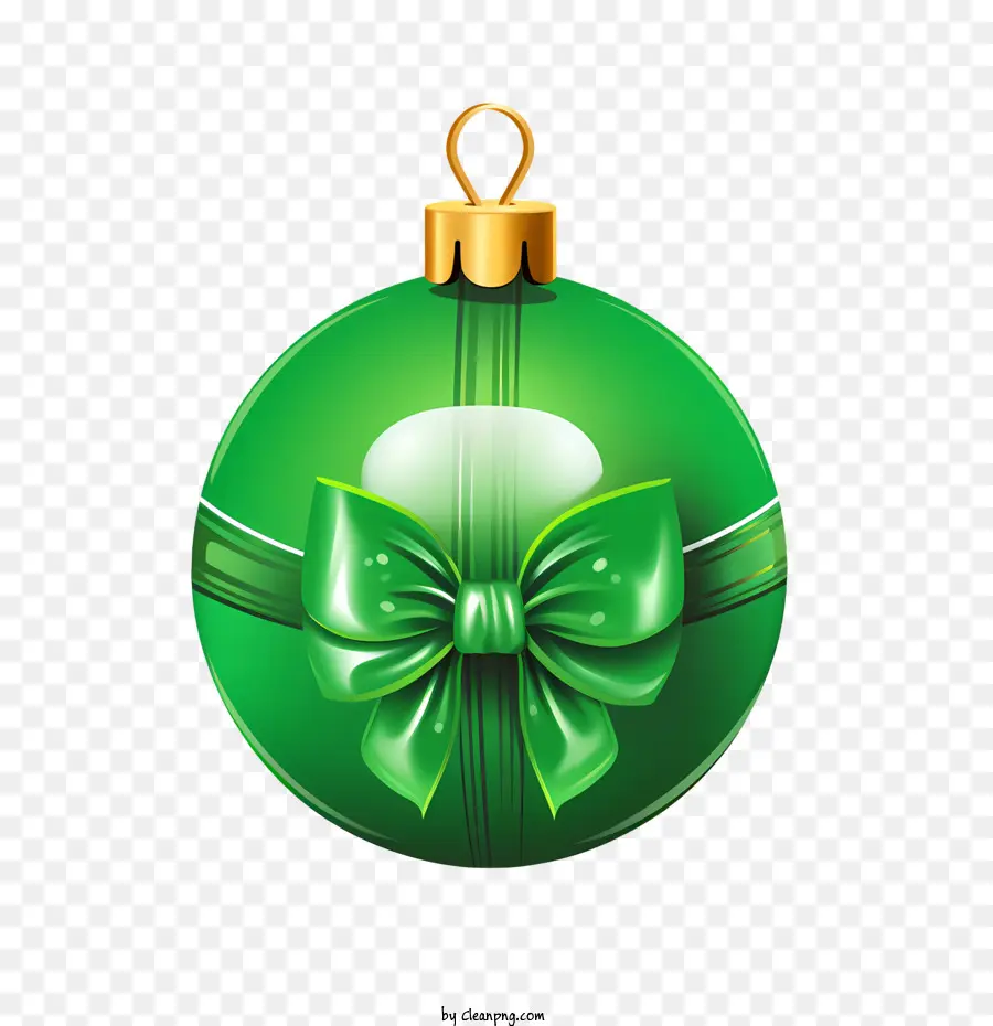 Bola Natal，Ornamen Hijau PNG