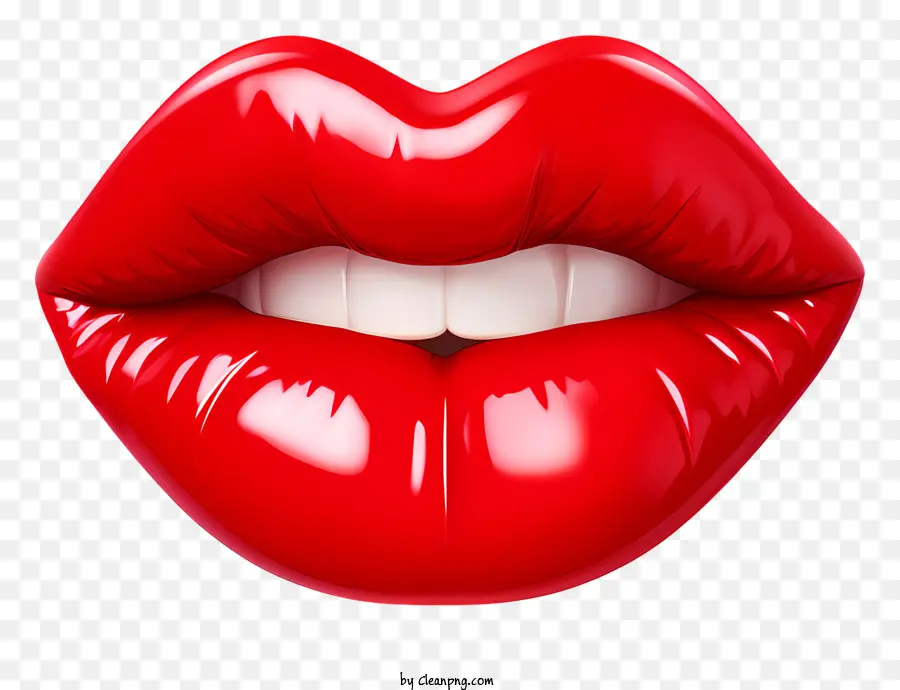 Emoji，Bibir Merah PNG