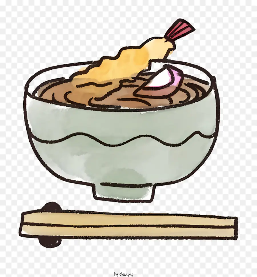 Kartun，Tempura Udon PNG