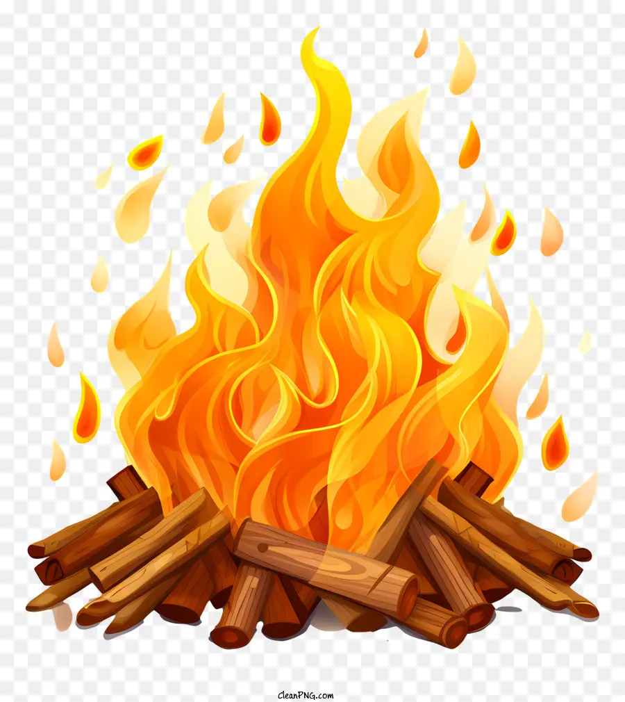 Lohri Bonfire，Api PNG
