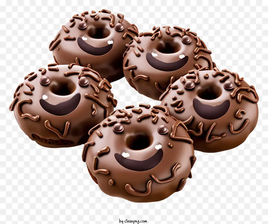 Hari Apa Saja Ditutupi Cokelat，Donat Coklat PNG