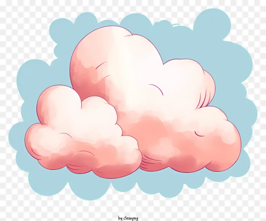 Cloud Gaya Retro Yang Trendi，Kartun Awan PNG