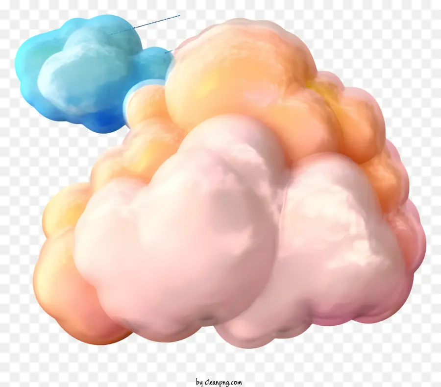 Cat Air Cloud，Awan PNG