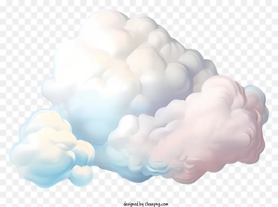 Awan Pastel，Awan Berwarna Warni PNG