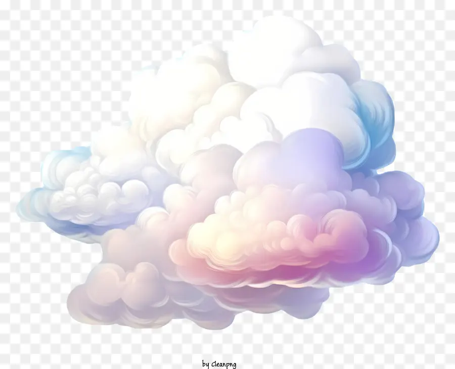 Awan Pastel，Awan Berwarna Warni PNG