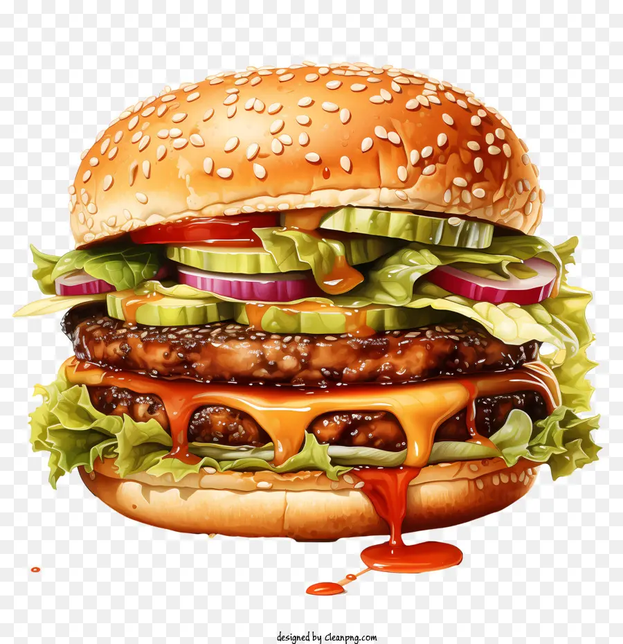 Burger Amerika，Hamburger PNG