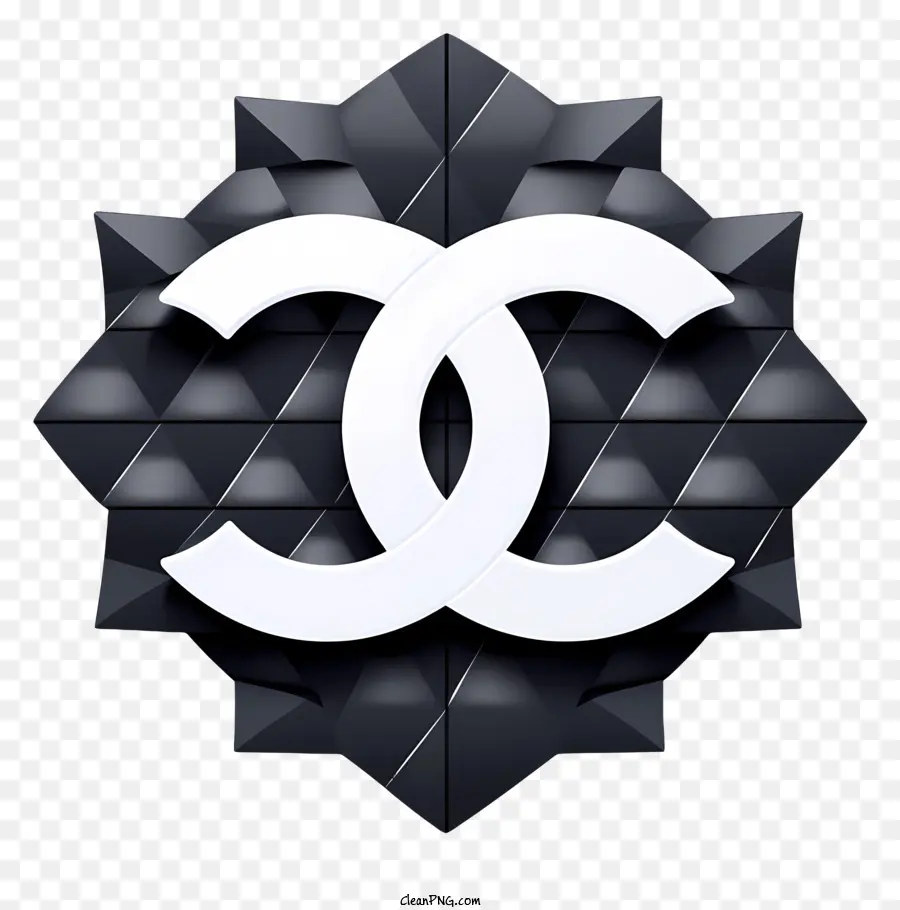 Chanel Logo，Desain Hitam Dan Putih PNG