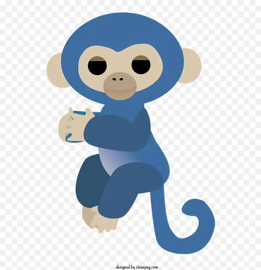 Kartun，Biru Monyet PNG