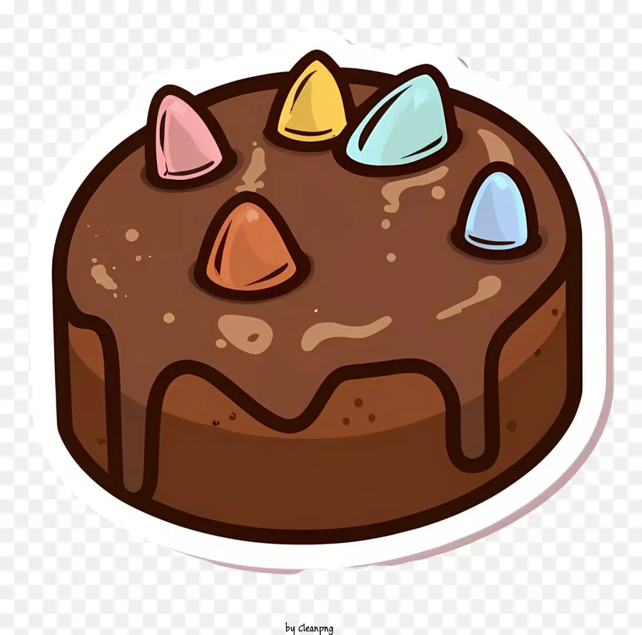 Kartun，Kue Cokelat PNG