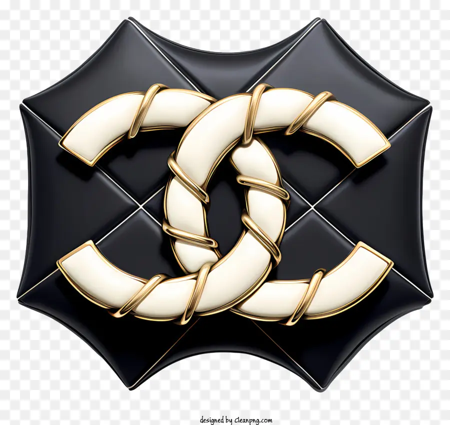 Chanel Logo，Desain Hitam Dan Putih PNG