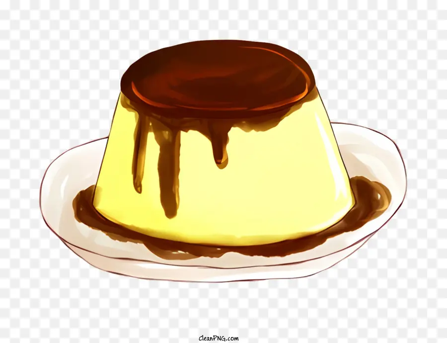 Kartun，Flan Karamel PNG