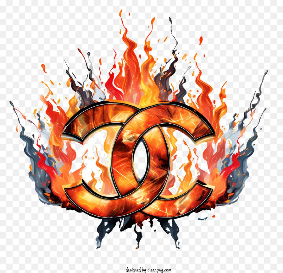 Chanel Logo，Logo Pembakaran PNG