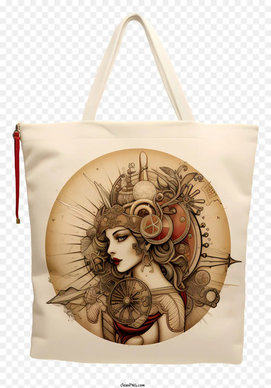 Tote Bag，Wanita Dengan Rambut Panjang PNG